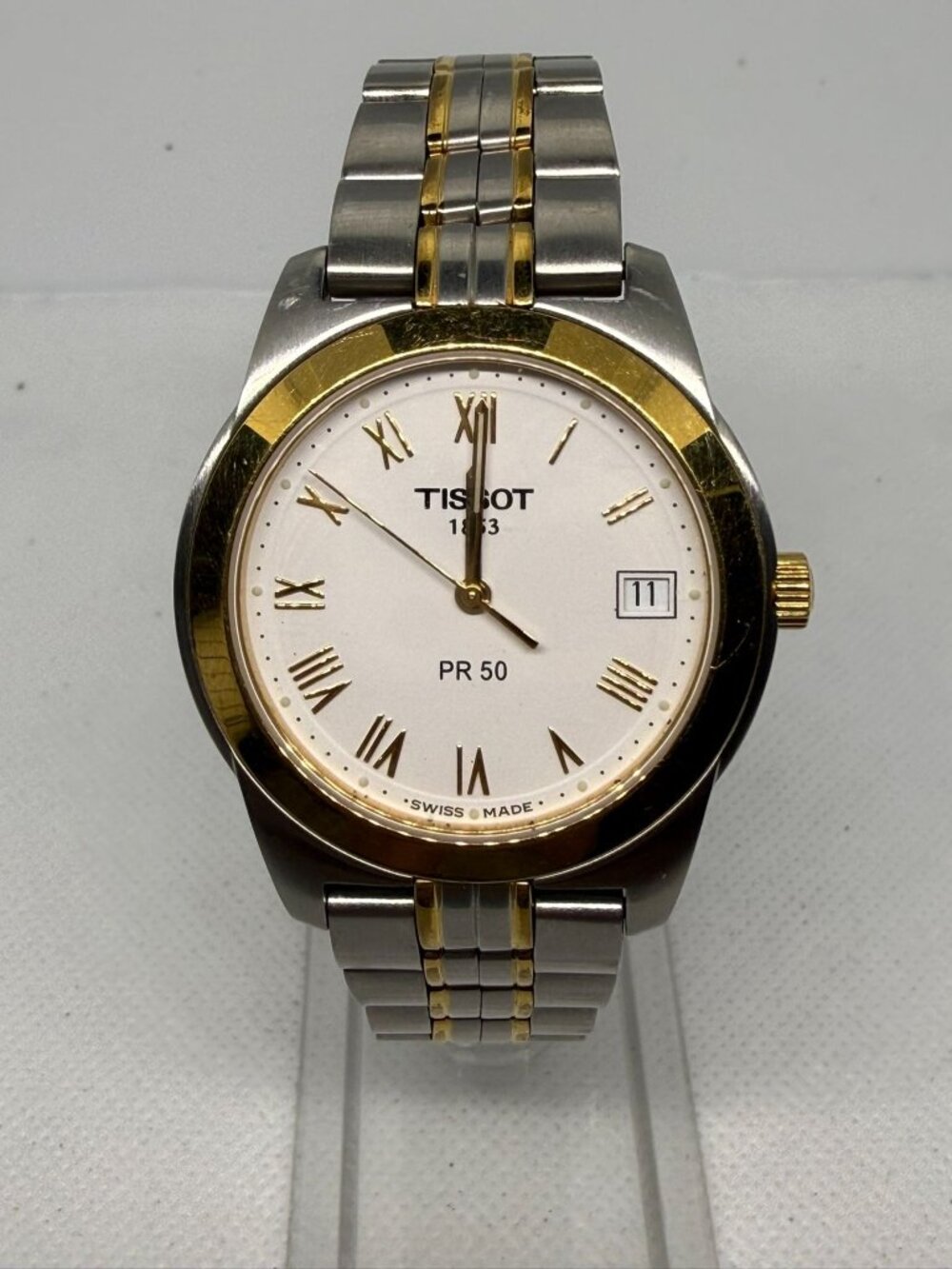 Tissot T-Classic PR50 J376/478 Men's 36mm Swiss Quartz SS Watch Parts/Repair